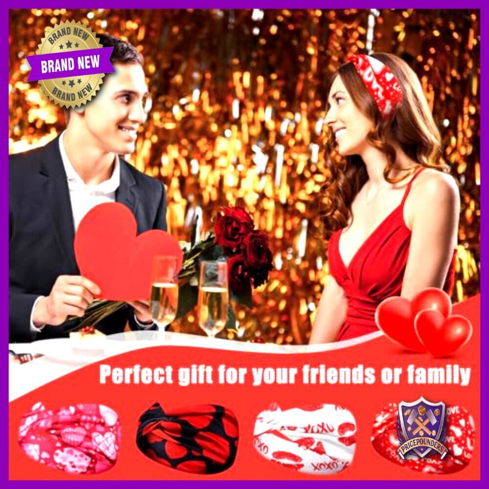 Stretchy Holiday Headbands Set Festive Nursing Hair Accessories Elastic Non Slip - Picture 3 of 6